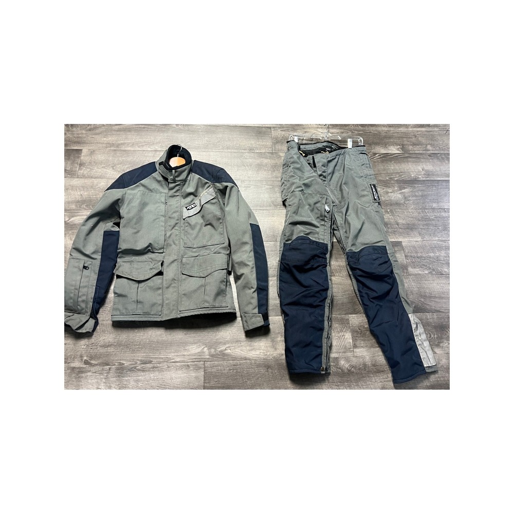 Aerostich Roadcrafter Gore-Tex Motorcycle Suit Jacket Pants Grey Navy Mens S